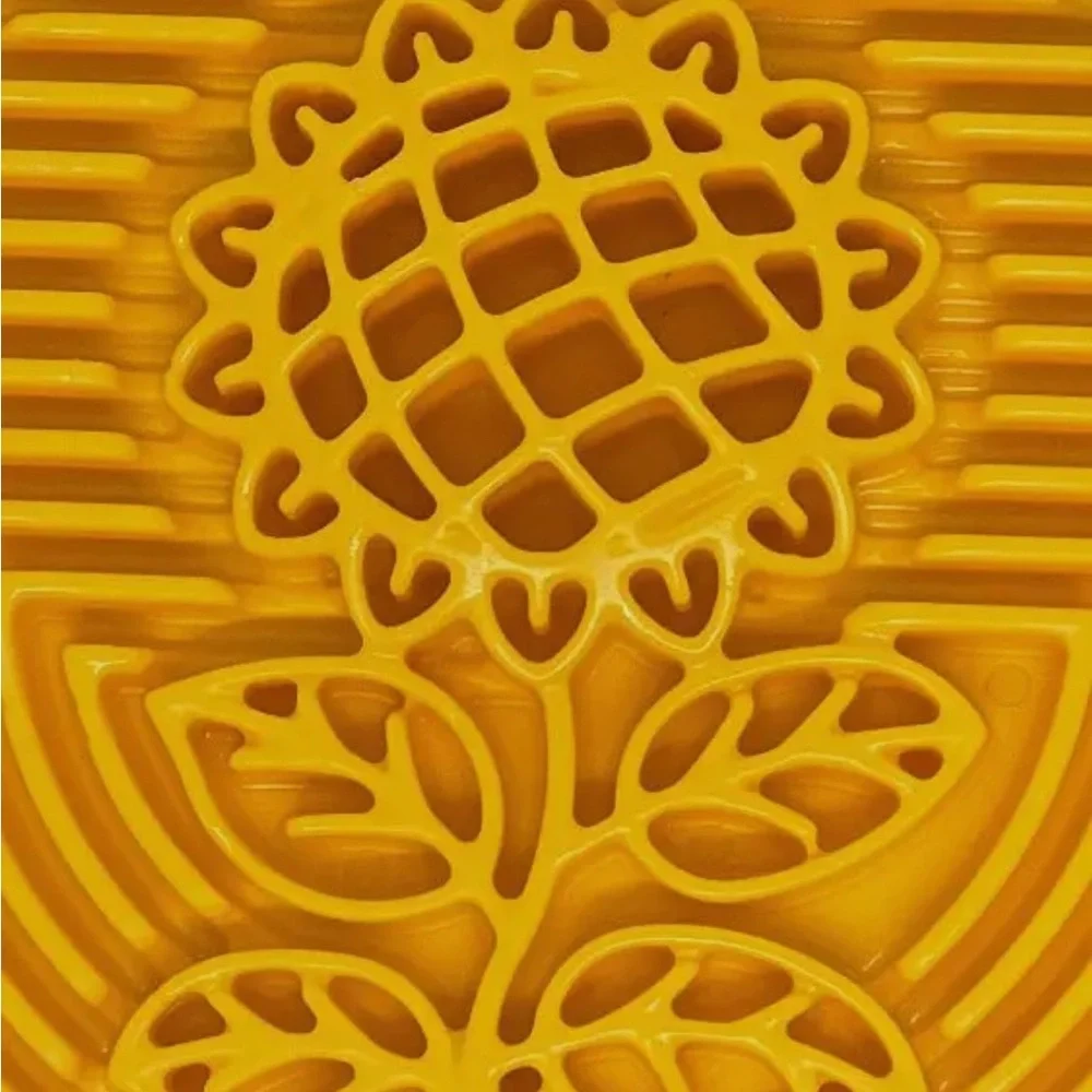 SodaPup Sunflower Ecoin Nylon Lick Mat – Durable Slow Feeder for Super Chewers